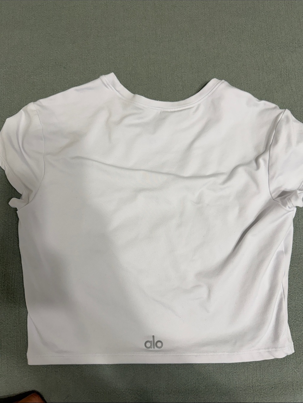 ALO Yoga White ' Short Sleeve Tee - Picture 2 of 3